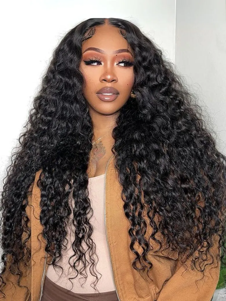 [Ship within 24H] UNice 7x5 Bye-Bye Knots™ HD Lace Glueless Water Wave Grip Wig With Secure Silicone Strips and Drawstring With Baby Hair