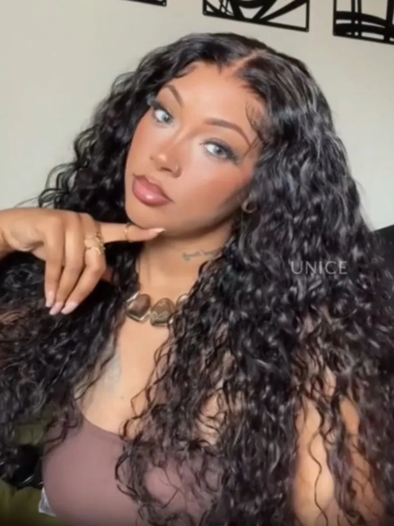 [From 20"] Bouncy Water Wave 7x5 Bye-Bye Knots Wig 7x5 Pre Cut Lace Flexible Cap Size Drawstring Wig