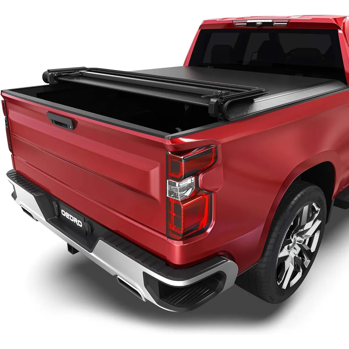 OEDRO Soft Quad Fold Truck Bed Tonneau Cover Compatible with 2020-2026 Chevy Silverado 2500 3500 / GMC Sierra 2500 3500 HD 6.9 ft Bed