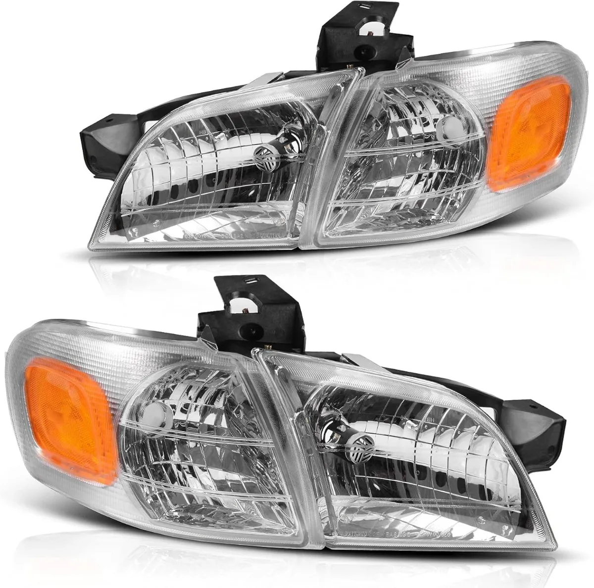 YITAMOTOR® Headlights Assembly Compatible with 1997-2005 Chevy Venture 97-04 Oldsmobile Silhouette 97-98 Pontiac Trans Sport 99-05 Pontiac Montana Hea