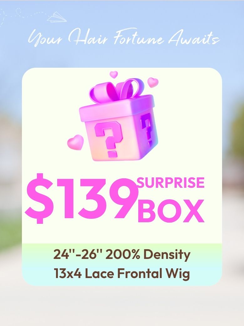 UNICE $139 Surprise Box Get 24''-26'' 200% Density 13x4 Lace Frontal Wig Value $359-$459