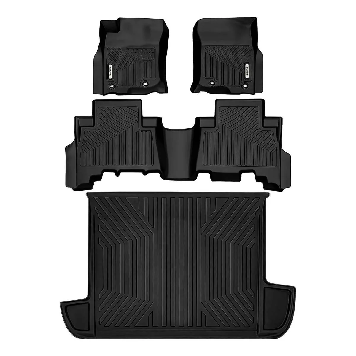 OEDRO TPE All-Weather Guard Floor Mats & Cargo Liners Set for 2013-2024 Toyota 4Runner Cargo Mat Liners