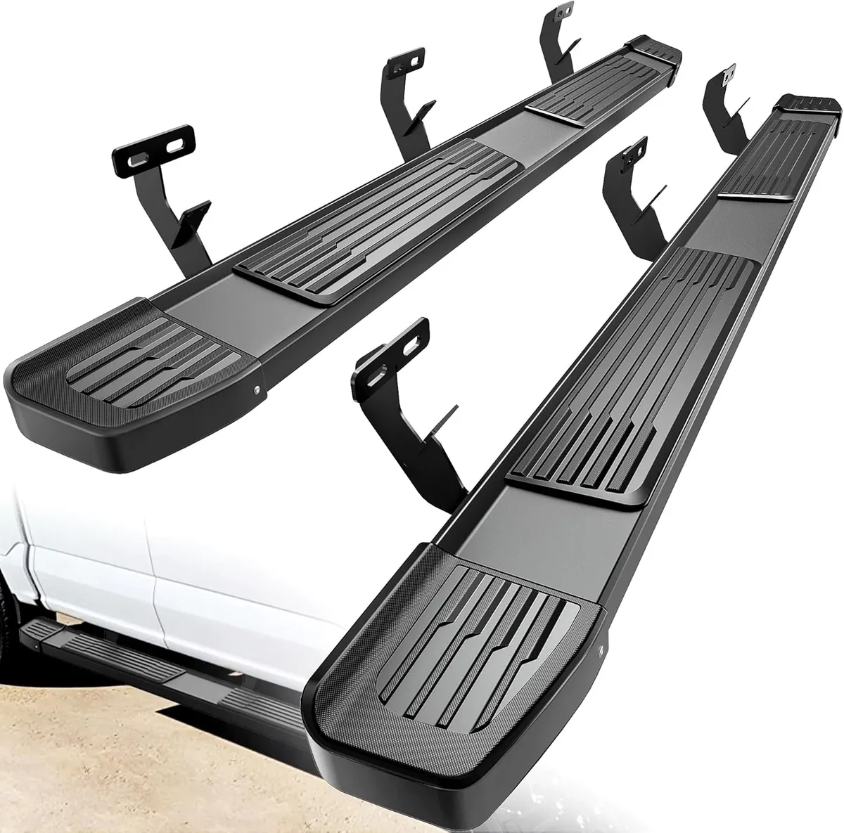 6 Inches Running Boards Compatible with 2009-2018 Dodge Ram 1500 Crew Cab, 2019-2024 1500 Classic, 2010-2024 Ram 2500/3500, Stainless Steel Side Steps