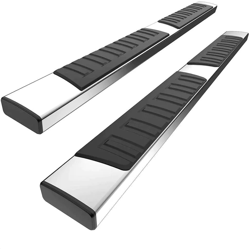 YITAMOTOR® 6" Running Boards For 19-26 Chevy Silverado/GMC Sierra 1500 Double Cab, 20-26 2500HD 3500HD