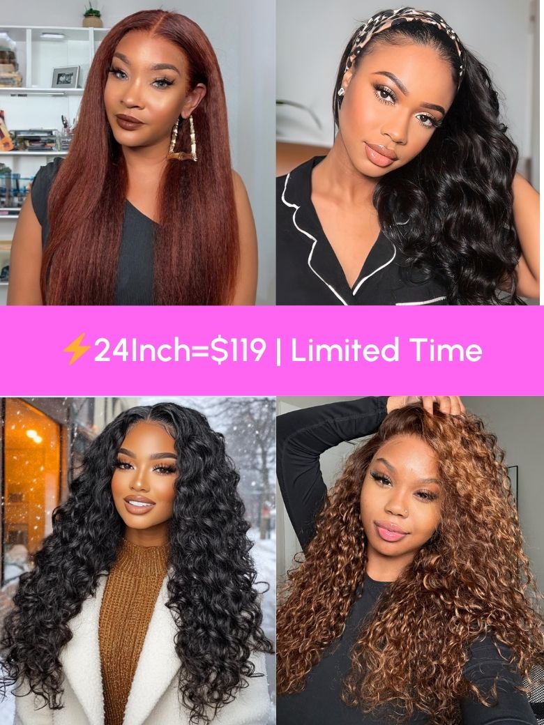 24 Inch=$119 All Wigs 70% OFF Last Chance Sale Limited Stock