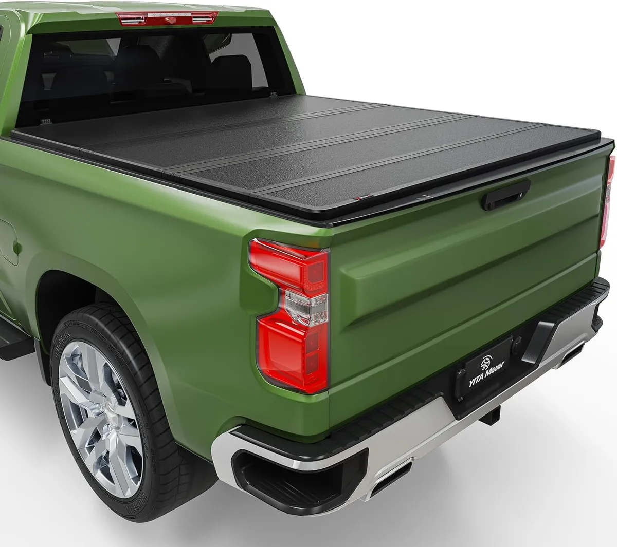 Hard Quad Fold Tonneau Cover for 2020-2026 Silverado/Sierra 2500/3500 HD | 6.9ft Bed | YITAMOTOR