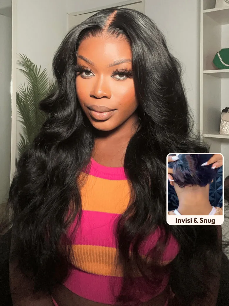 [180% Density]UNice 13x4 Pre-Everything™ Transparent Lace & HD Lace Front Pull And Go 3D Body Wave Wig Real Ear To Ear With Invisi Drawstring Wig