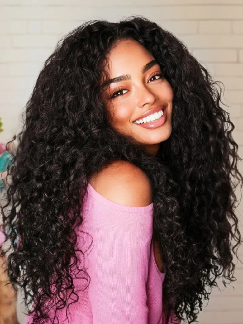 [From 32 Inch] 280% Density 13x4 HD Lace Wigs  Curly Lace Front Wigs Human Hair UNice Undetectable Transparent Glueless Lace Wigs