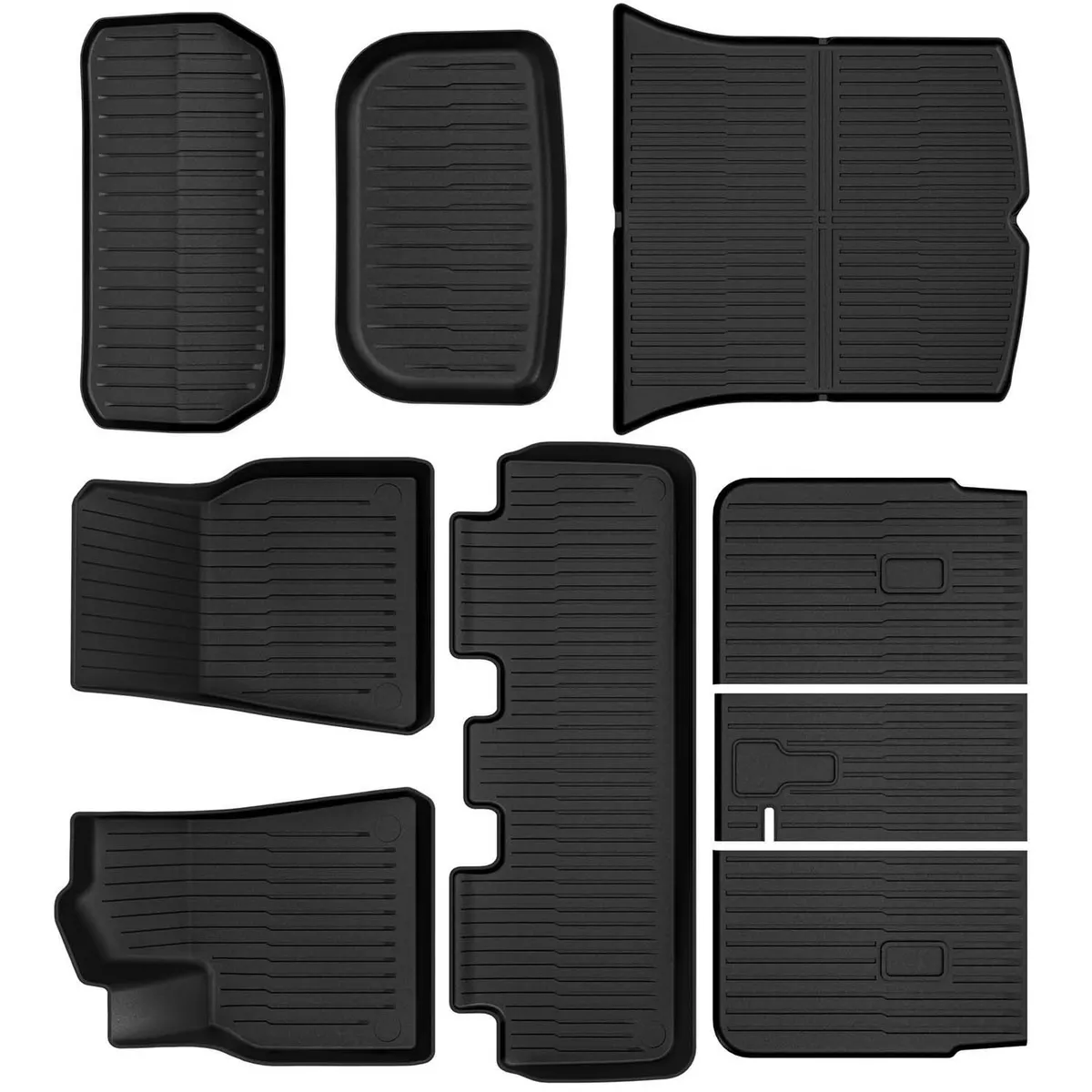YITAMOTOR All-Weather Floor & Trunk Mats for Tesla Model Y (2020-2024, 5-Seat) - Custom Fit TPE Liners