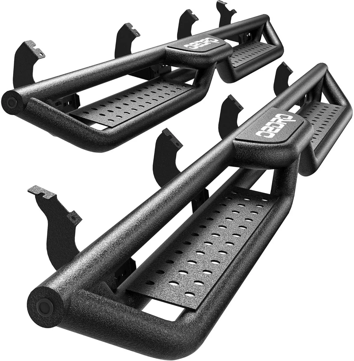OEDRO® Running Boards for 2022-2026 Toyota Tundra Crewmax Cab with Two Stairs Design All-Steel Build, Bolt-on Side Steps