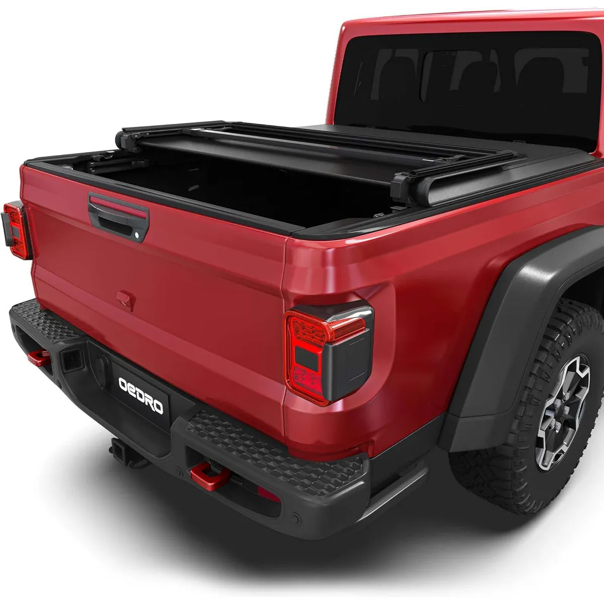 OEDRO Soft Tri-fold Truck Bed Tonneau Cover Compatible with 2020-2026 Jeep Gladiator,Fleetside 5 Feet Bed