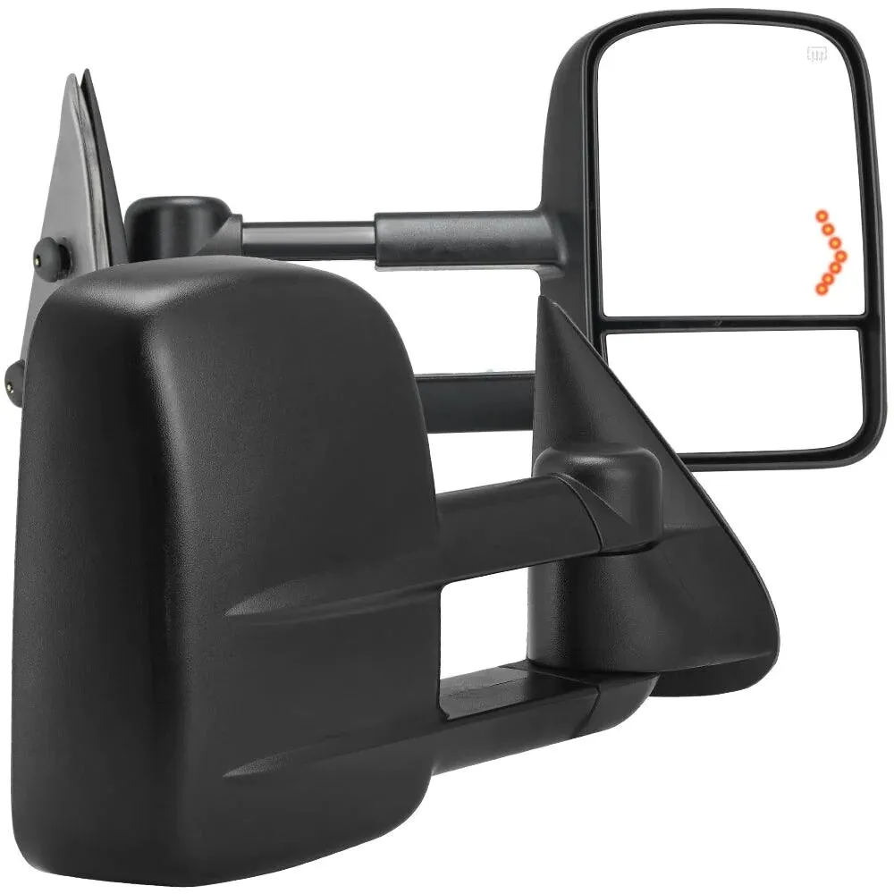 YITAMOTOR® 2003-2006 Chevy Silverado Tahoe GMC Sierra Extendable Tow Mirrors, Powered Heated Turn Signal