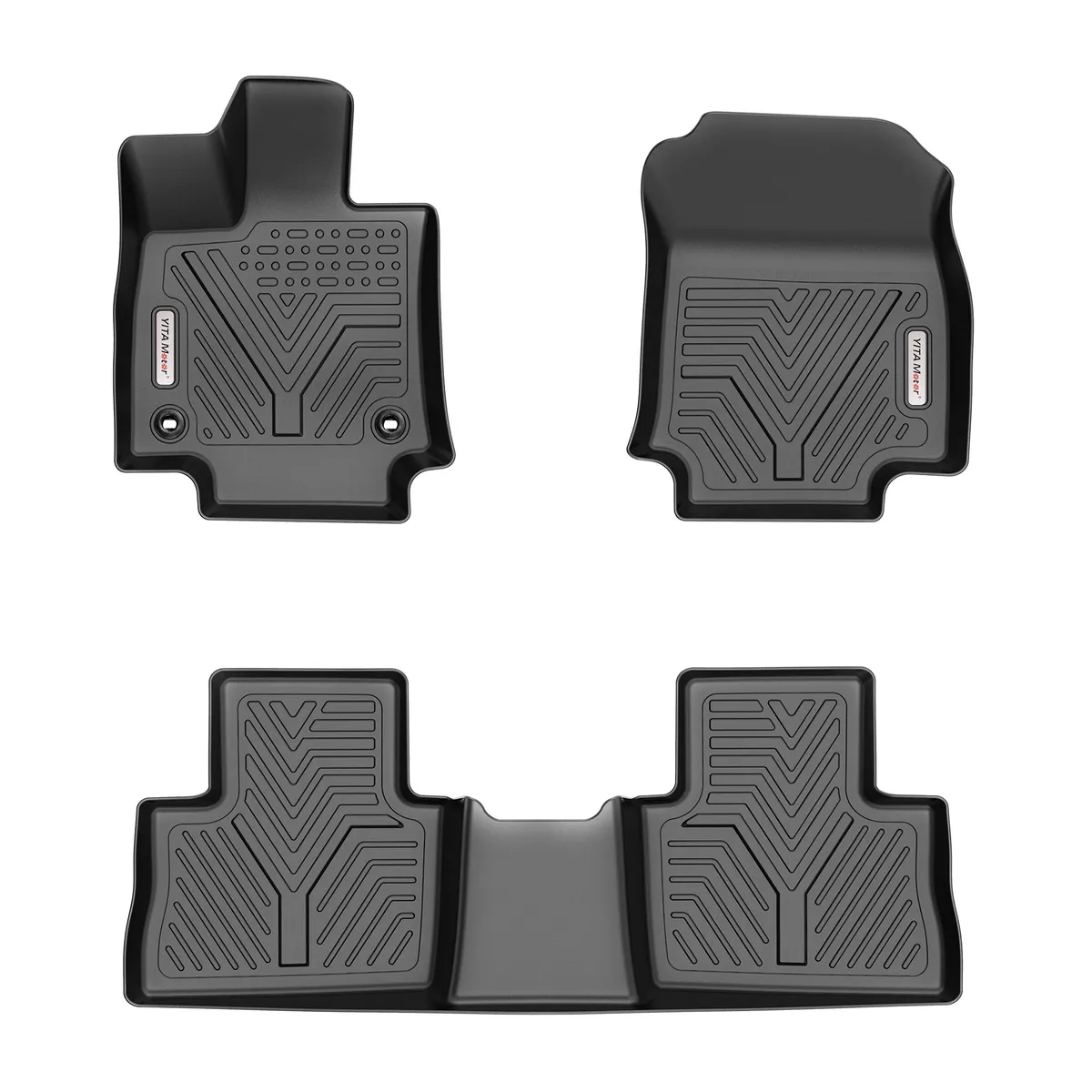 YITAMOTOR® 2019-2025 Toyota RAV4 Floor Mats 1st & 2nd Row All-Weather Protection