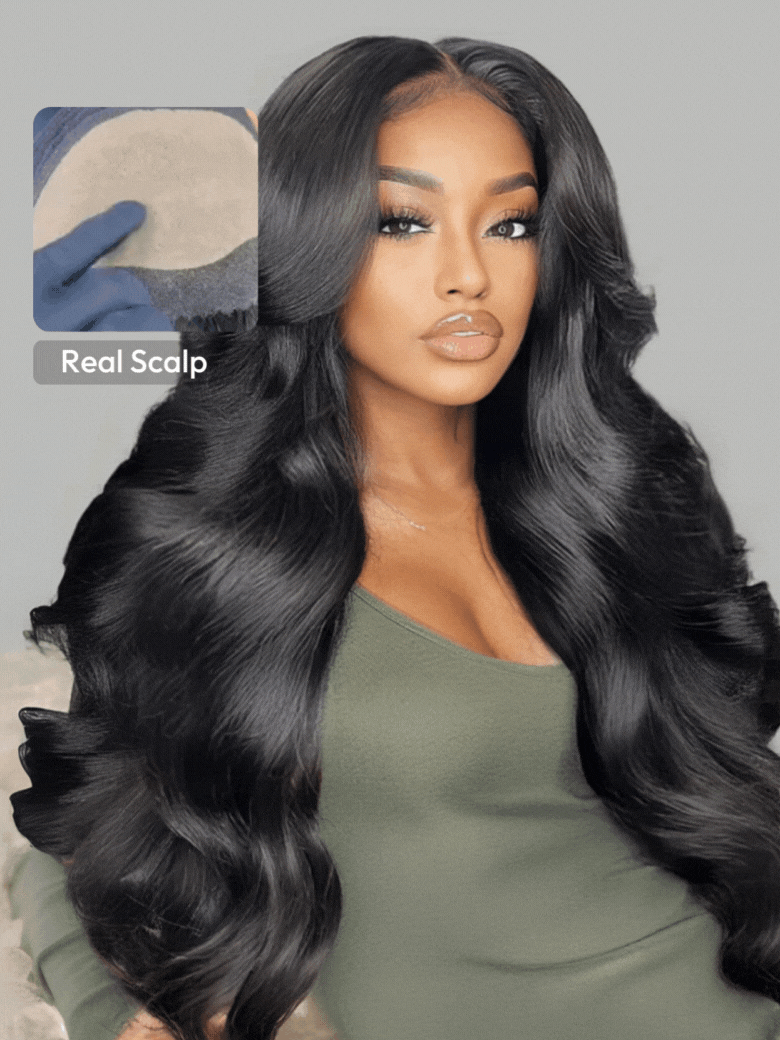 [Pay 22" Get 24"] HD Real Scalp™ Wig 13x4 Invisible Lace Frontal Loose Wave with Face Framing Curtain Bangs