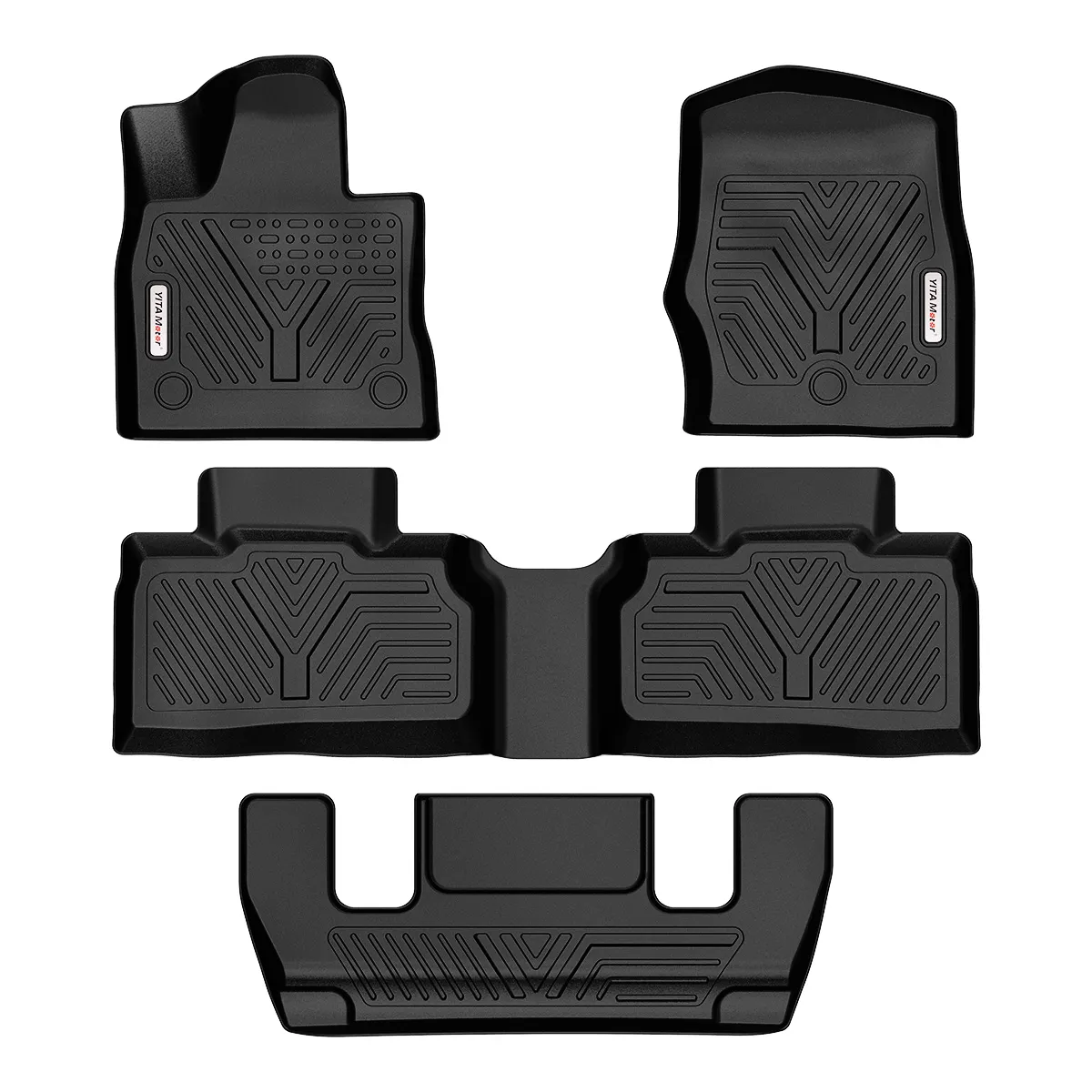 YITAMOTOR® 20-25 Ford Explorer 6 Passenger Models Floor Mats 1st,2nd and 3rd Row Floor Liners All-Weather Protection