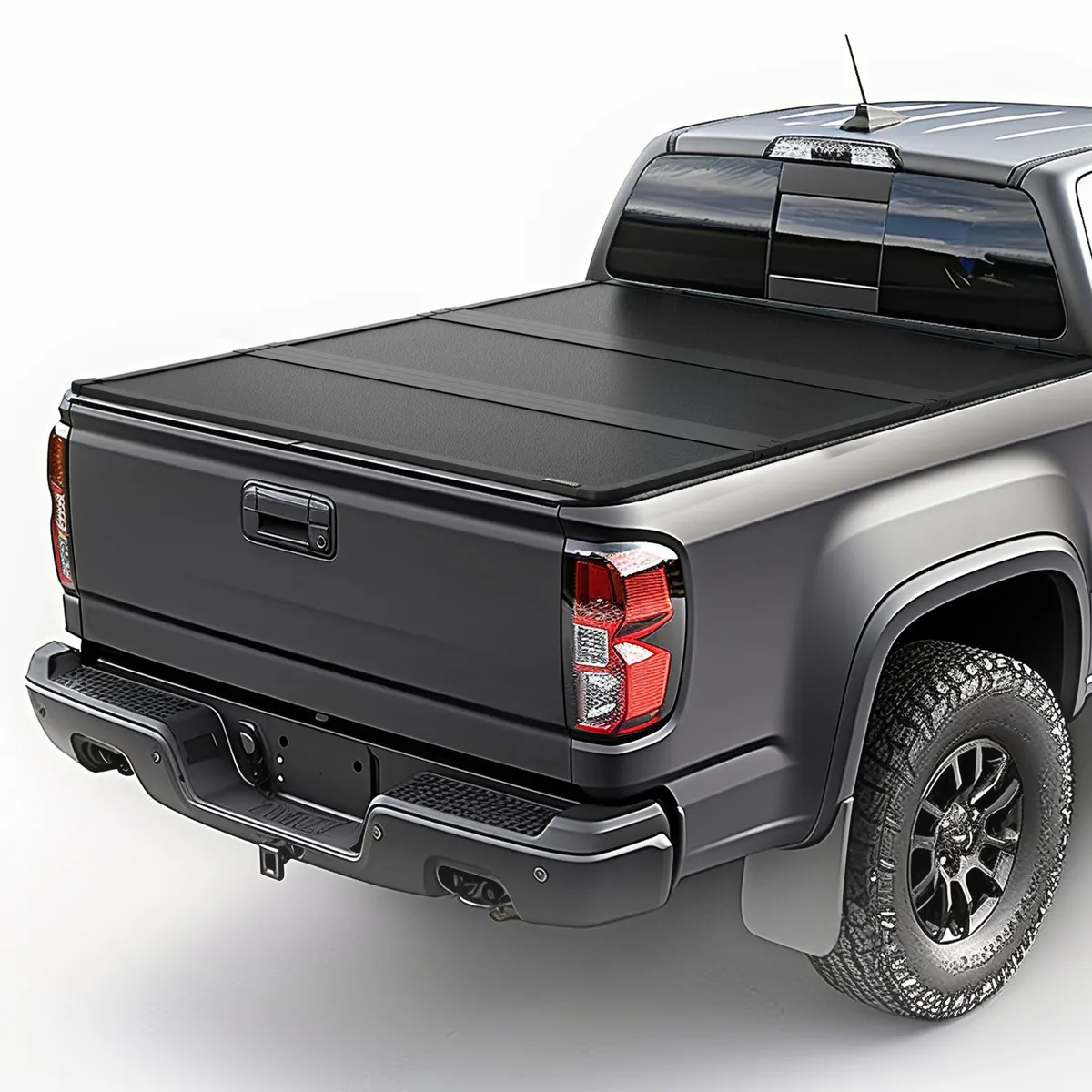 FRP Hard Tri-fold Truck Bed Tonneau Cover Compatible with Chevy Silverado/GMC Sierra 2500 3500 HD 2020-2026 6.9ft Bed