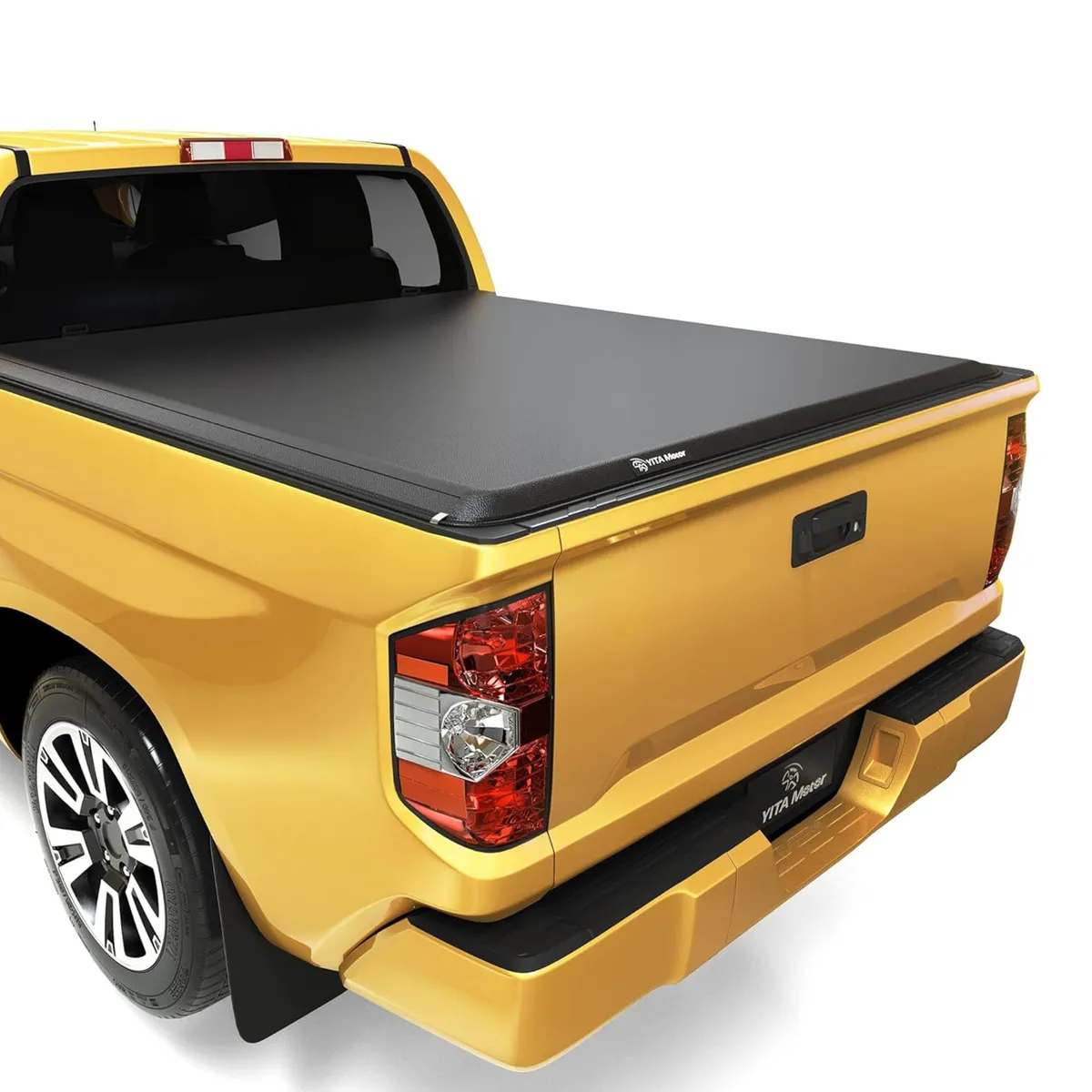 YITAMOTOR® Soft Roll Up Truck Bed Tonneau Cover Compatible with 2022-2026 Toyota Tundra(Excl. Trail Edition) with Deck Rail System 5.5 ft Bed