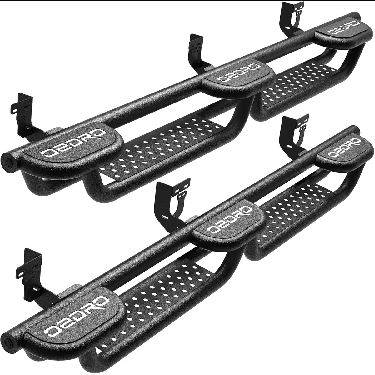 OEDRO Tri Convex Platform Running Boards Compatible with 2009-2018 Dodge Ram 1500 Crew Cab 2019-2024 Ram 1500 Classic Crew Cab 2010-2025 Ram 2500 3500