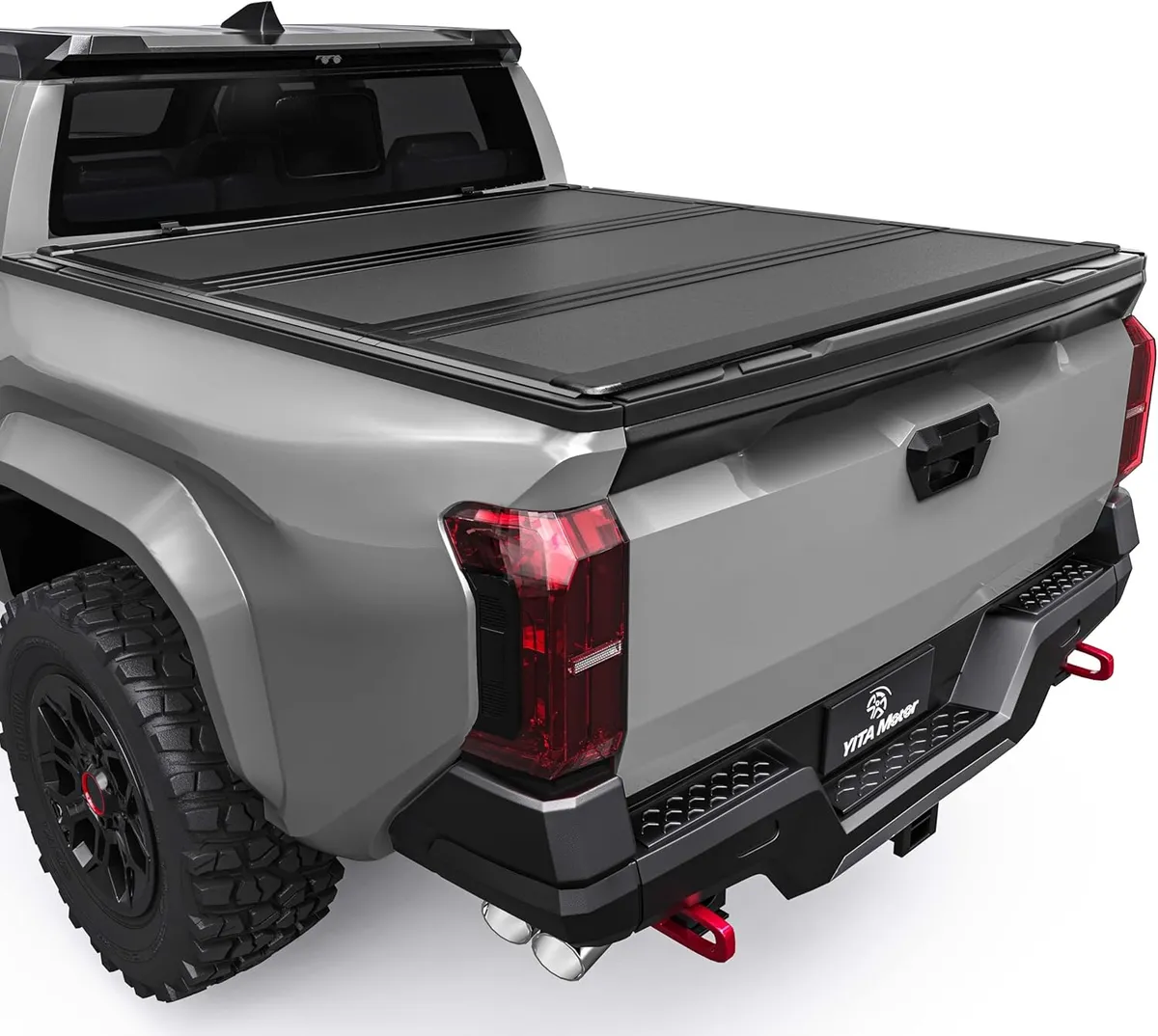 YITAMOTOR Low-Profile Hard Tri-Fold Tonneau Cover for 2024-2026 Toyota Tacoma 5-Ft Bed | (Excludes Trail Edition)