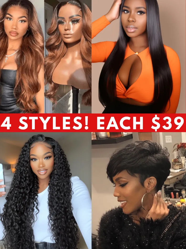 Black Friday Sale $39 Each Wig – Style More Spend Less Shine Always