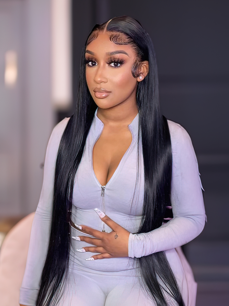 [VIP Exclusive] UNice 360 Lace Frontal Natural Black Realistic Straight Wig Super Affordable Free Style Wig