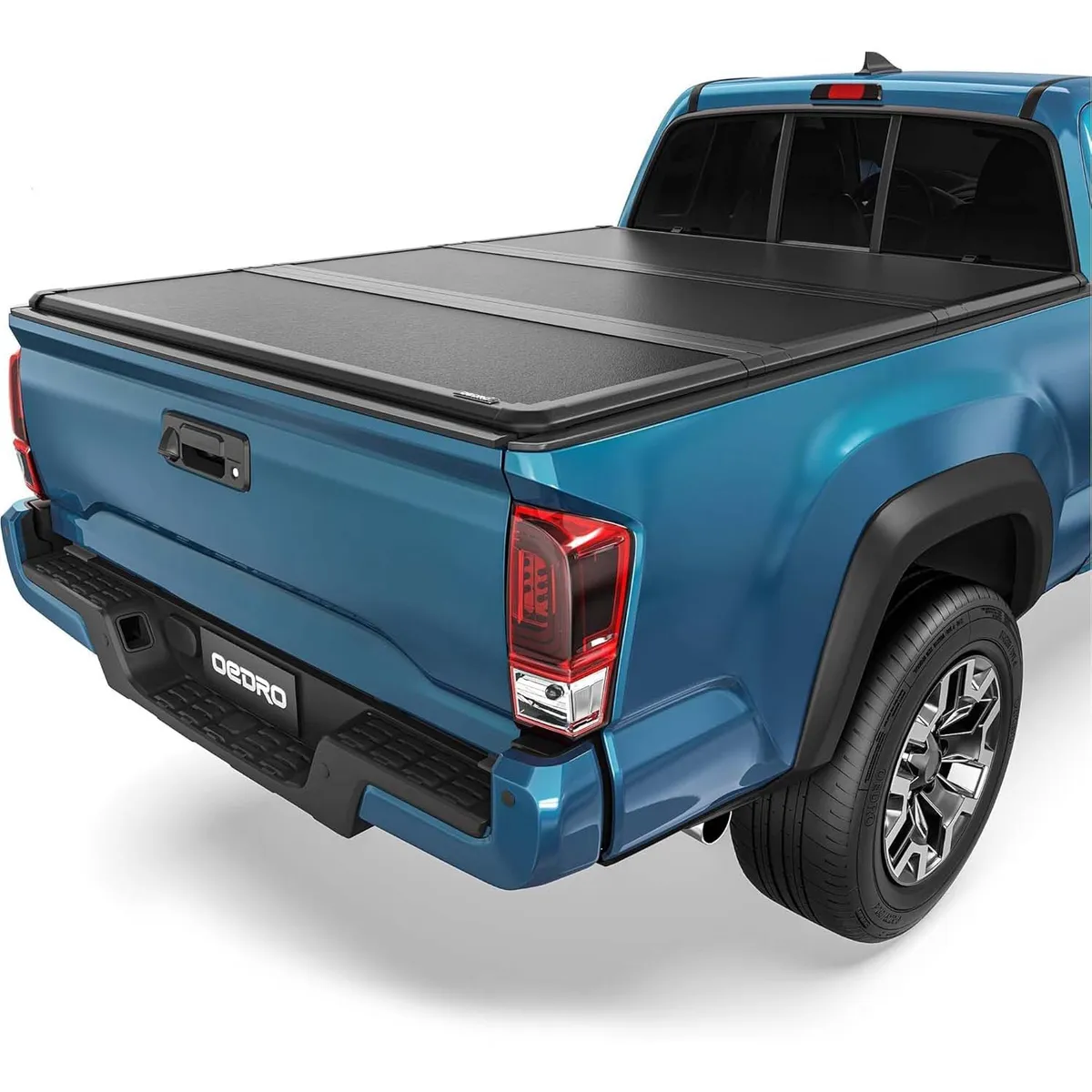 OEDRO Hard Tri-fold 5FT Tonneau Cover Fold Truck Bed Covers Compatible with 2016-2023 Toyota Tacoma (Excl. Trail Edition) with 5 Feet Bed with Tacoma