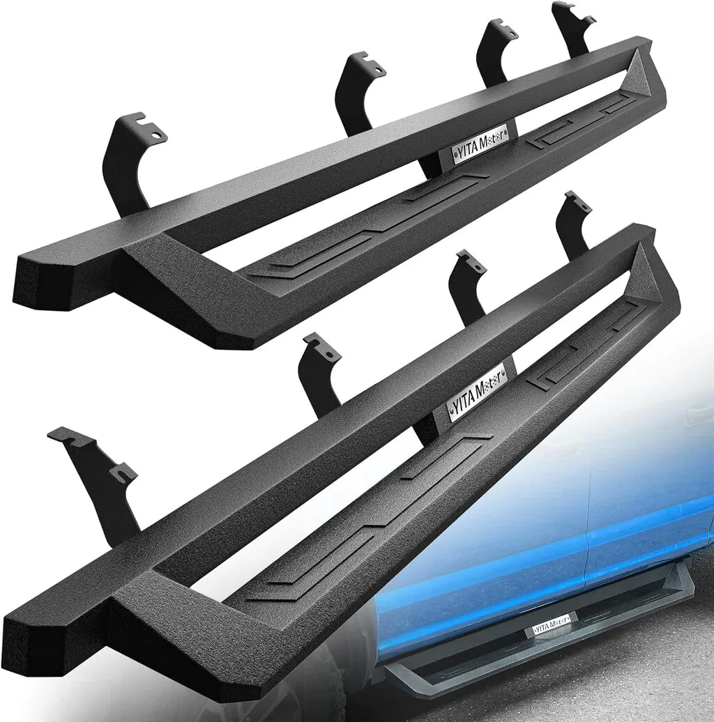 YITAMOTOR® Running Boards for 2022-2026 Toyota Tundra Crew Max Drop Side Step Nerf Bars BLK