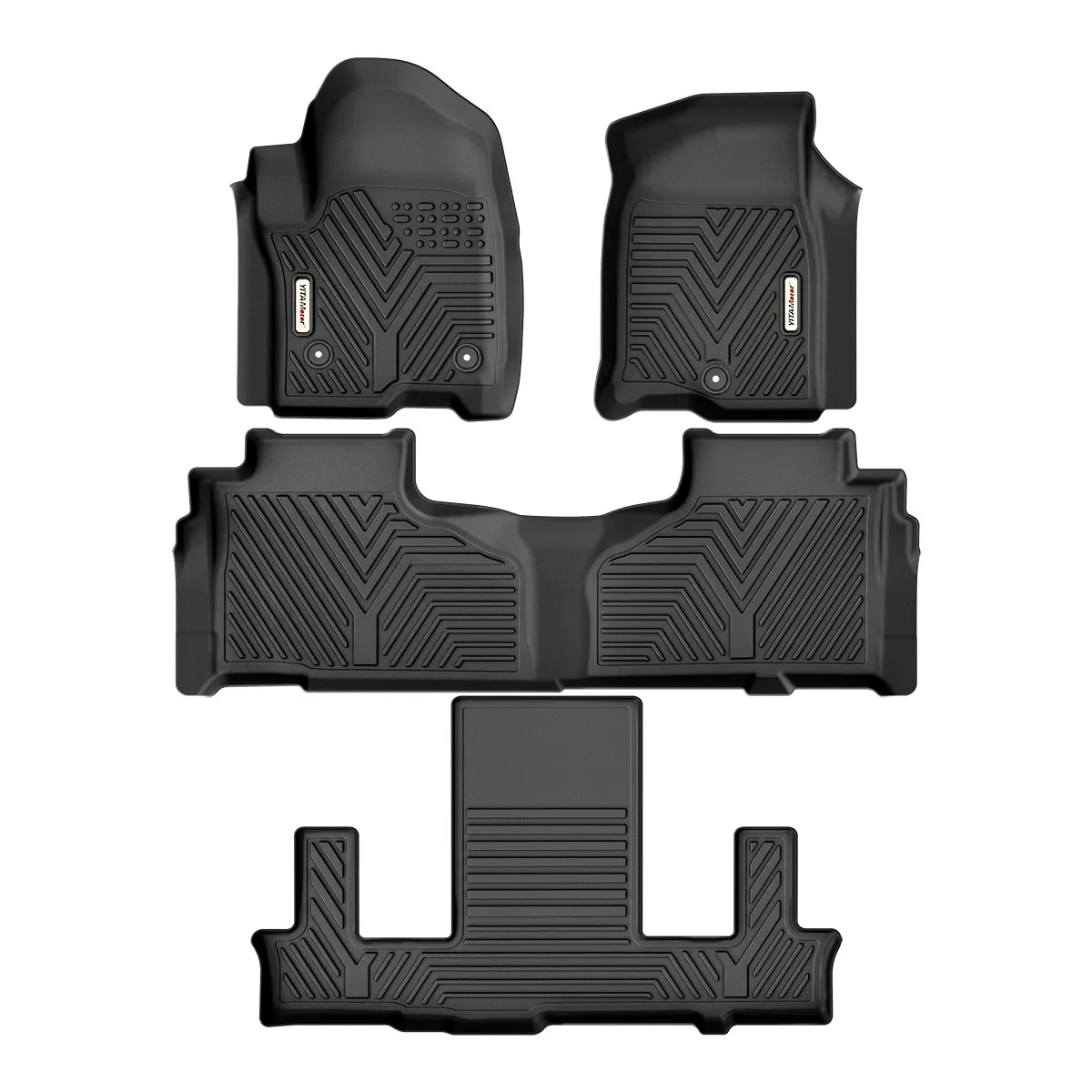 YITAMOTOR® 21-26 Chevy Tahoe/GMC Yukon/Cadillac Escalade Floor Mats w/ 2nd Row Bucket Seats, Floor Liners 1st & 2nd 3rd Row