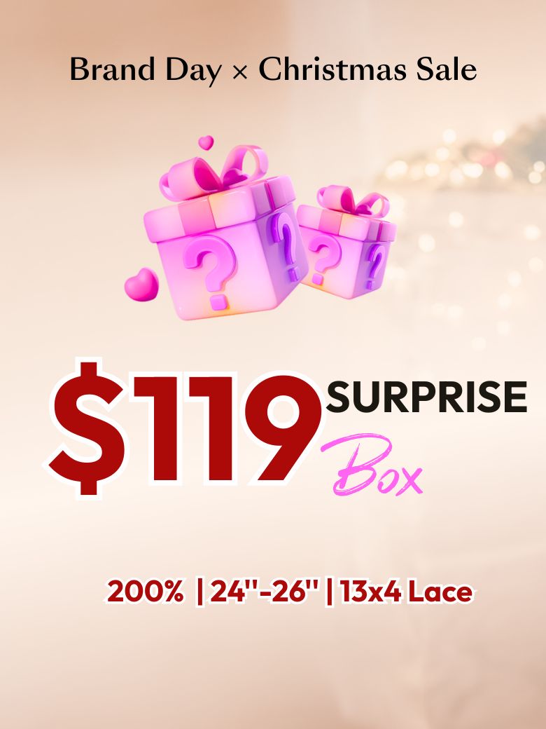 UNICE $119 Surprise Box Get 200% Denisty 24''-26'' 13x4 Lace Wig Value $299-$359