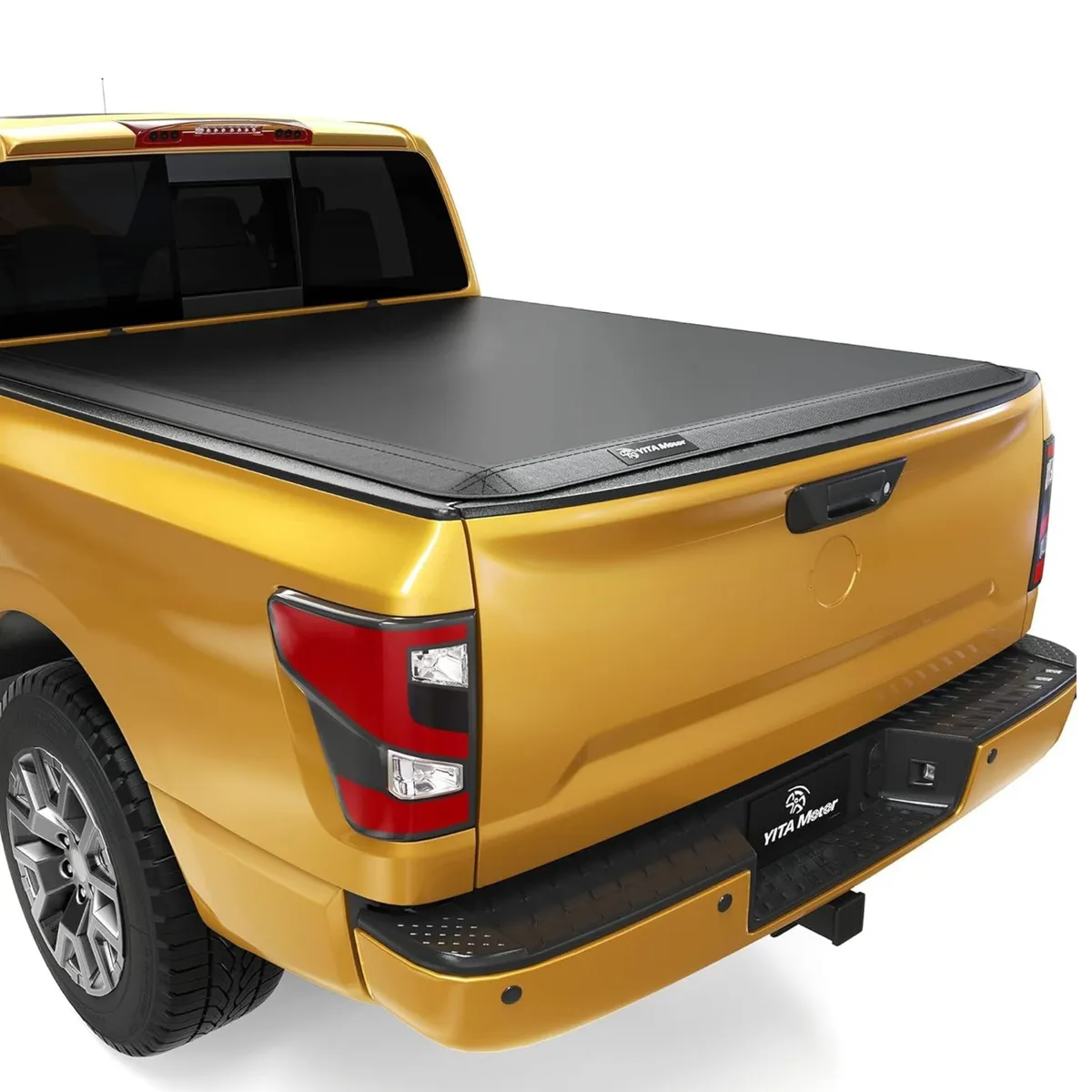 Soft Tri-fold 2017-2024 Nissan Titan with Utili-Track System, Fleetside 5.5 ft Bed w/o Titan Box Truck Bed Tonneau Cover