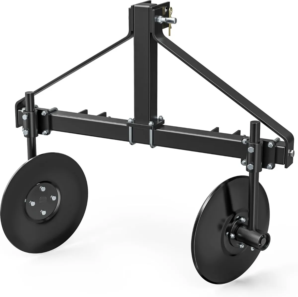 YITAMOTOR® 48.7" Adjustable Disc Bedder, Heavy Duty Garden Disc Plow Compatible for Category 1, 3 Point Quick Hitch for Tractor