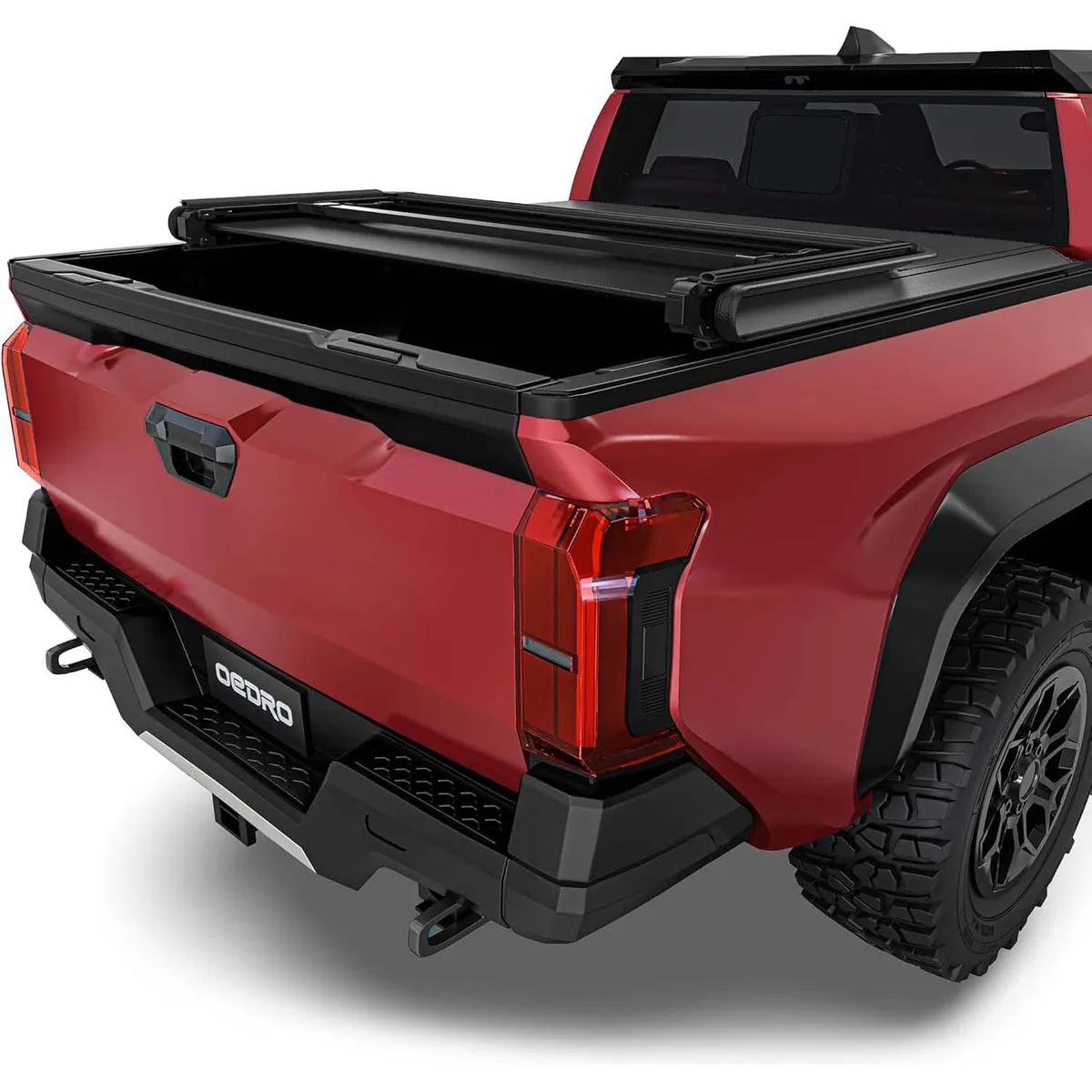 OEDRO®  Fit for 2024-2025 Toyota Tacoma 5ft Bed Soft Tri-fold Tonneau Cover , with Track Rail System