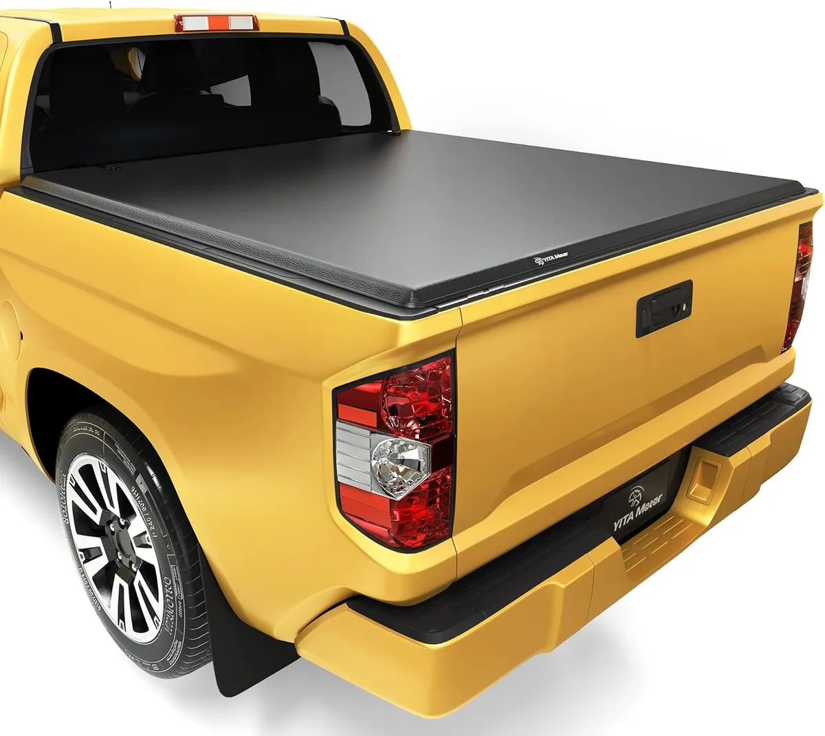 Soft Tri-Fold Truck Bed Tonneau Cover Compatible with Toyota Tundra 2022 2023 2024 2025 2026 (Excl. Trail Edition), 5.5 ft Bed with Deck Rail System