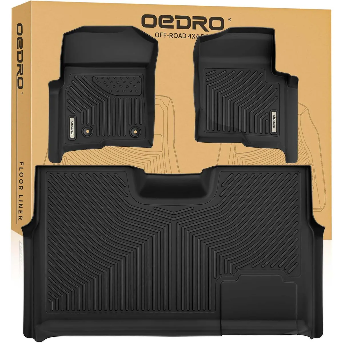OEDRO Floor Mats for 2010-2014 Ford F150 SuperCrew/Crew Cab