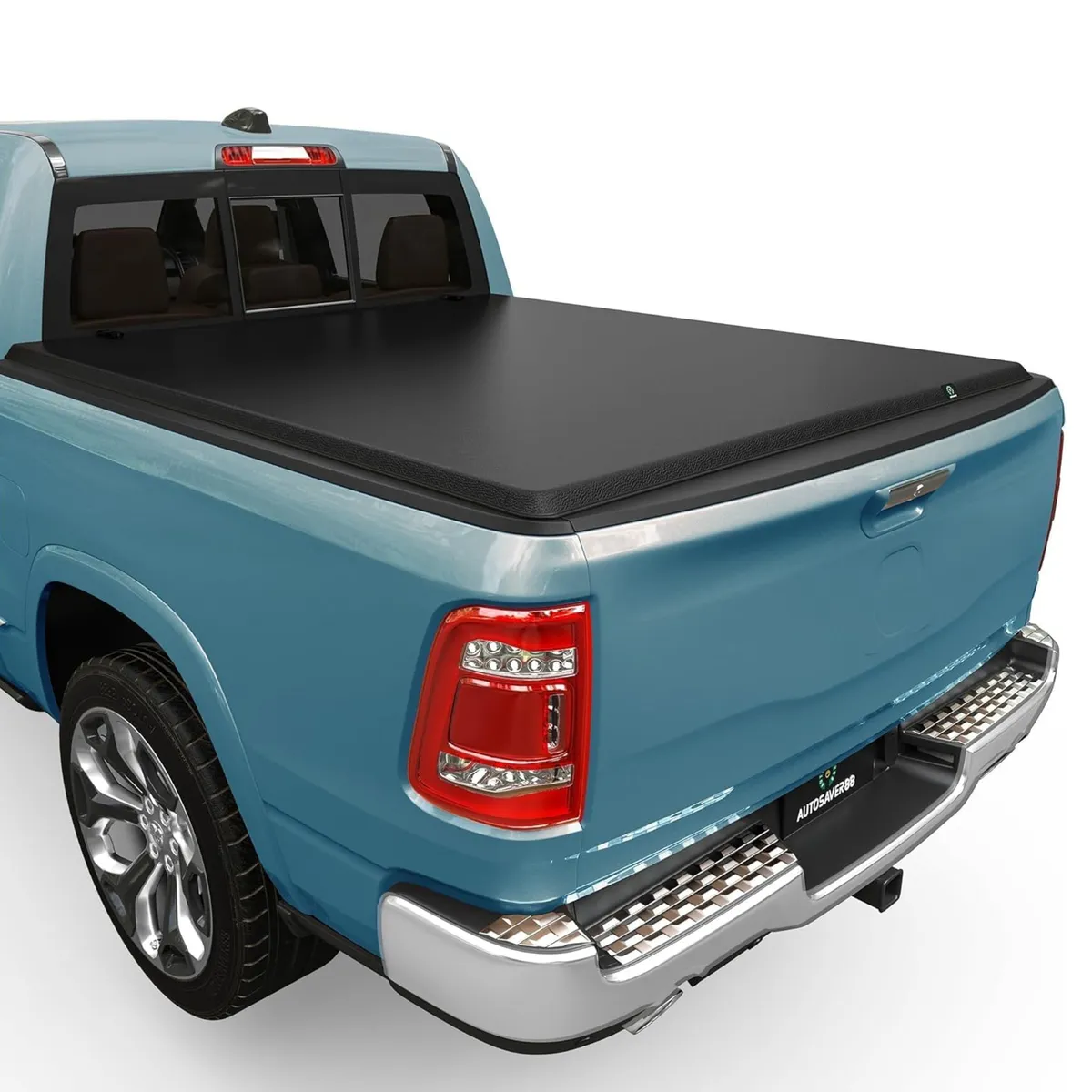 YITAMOTOR® 8FT Bed Soft Roll-Up Tonneau Cover for 2003-2023 Dodge Ram 1500 2500 3500 Truck