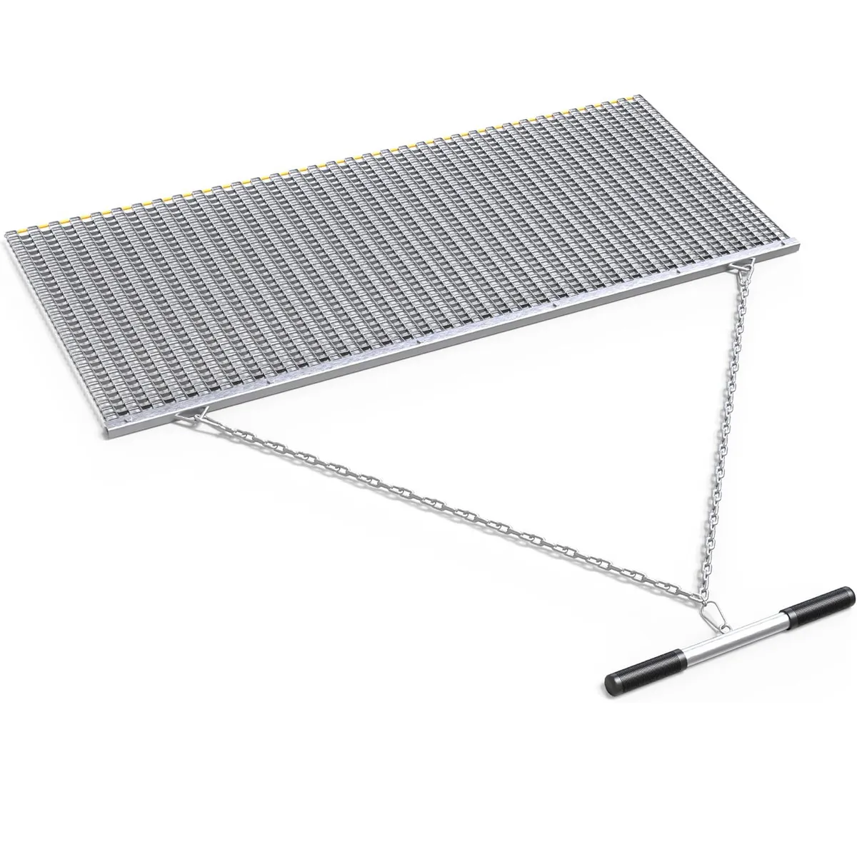 YITAMOTOR® ATV UTV 6 x 3 Feet Heavy Duty Durable Drag Mat Zinc and Steel Mesh Field Surface Leveling Drag Mat for Manual or Vehicle Pulling