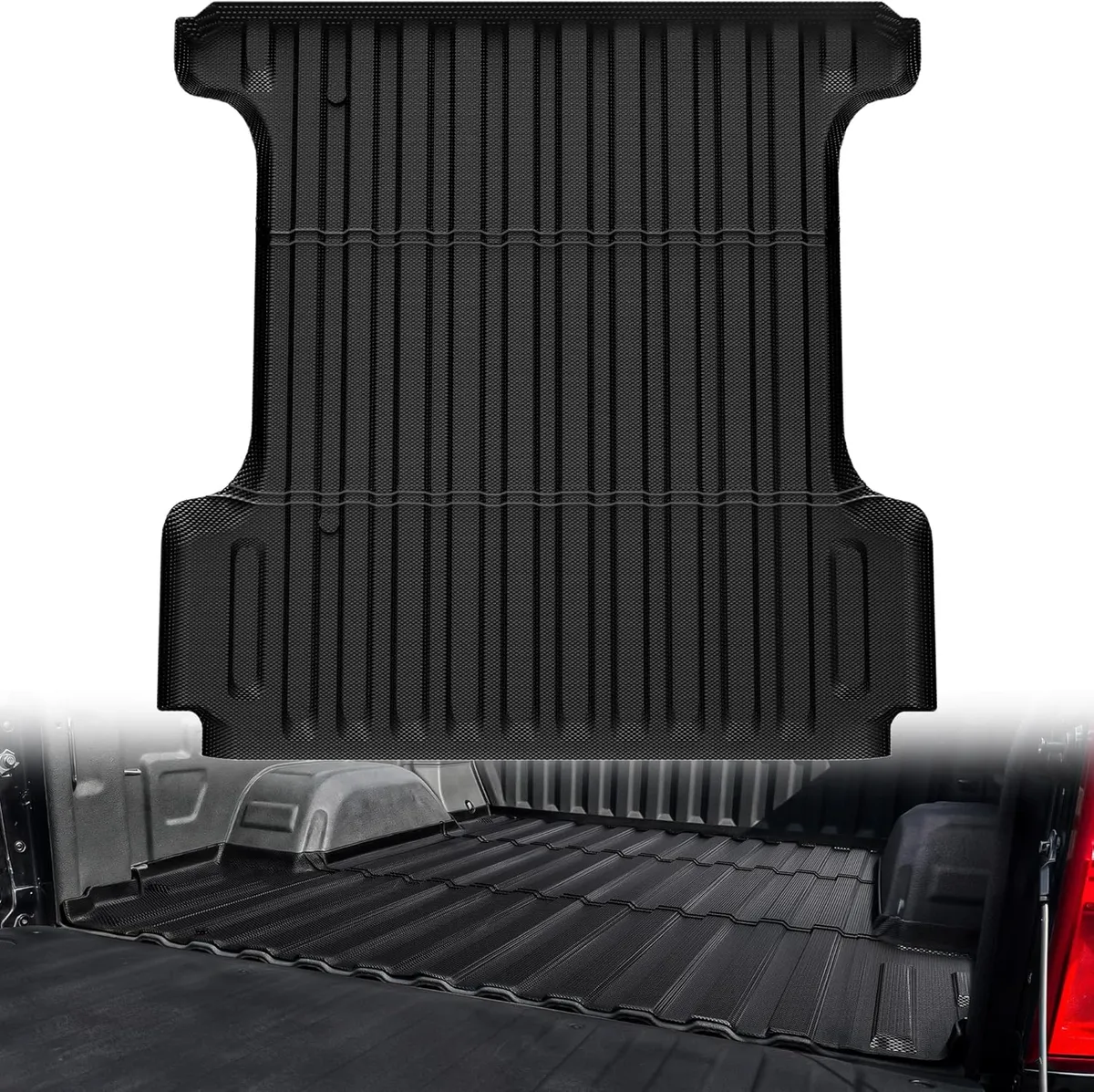 YITAMOTOR TPE Truck Bed Mat for 2019-2026 Ram 1500/RHO & 1500 Classic 5.7ft Bed (Excludes Rambox)