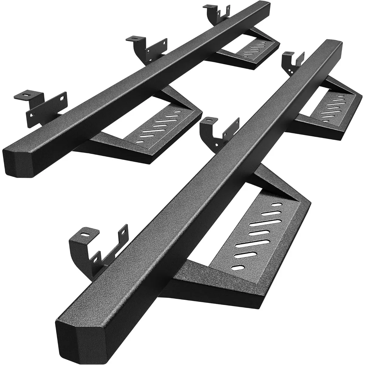 OEDRO Running Boards Compatible with 2018-2026 Jeep Wrangler JL JLU Unlimited 4 Doors, Drop Down Side Steps Rails, Black Steel Nerf Bars