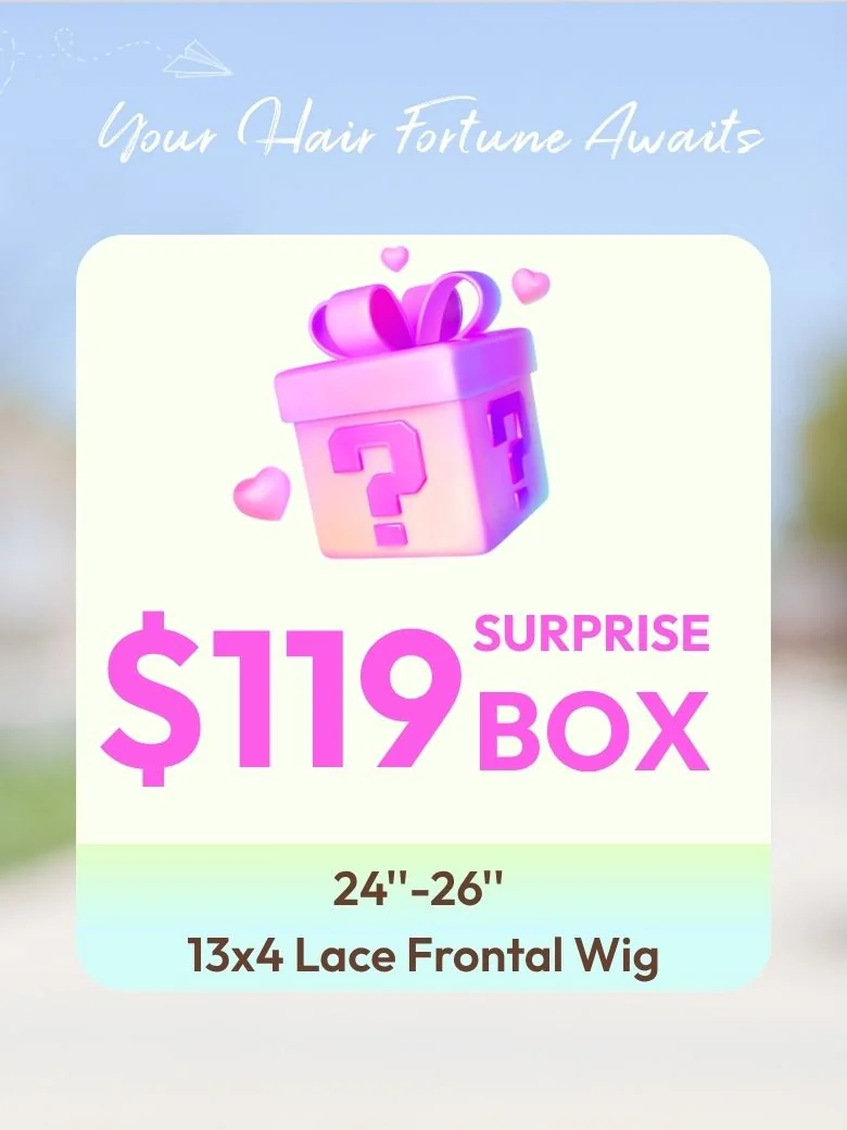 UNICE $119 Surprise Box Get 24''-26'' Inch13x4 Lace Frontal Wig Value $299-$399
