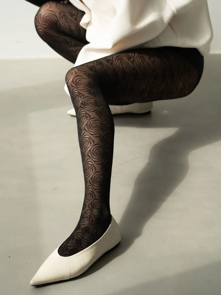 Gatta Arabesca Floral Pattern Tights