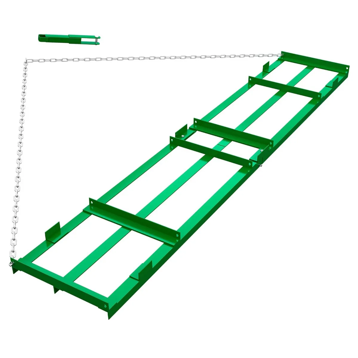 YITAMOTOR® 8 Ft Drag Harrow Driveway Grader Landscape Power Rake for ATV, UTV, Tractor, Mower Tow Behind Yard Lawn Leveling Tool with 6 Ft Heavy Duty