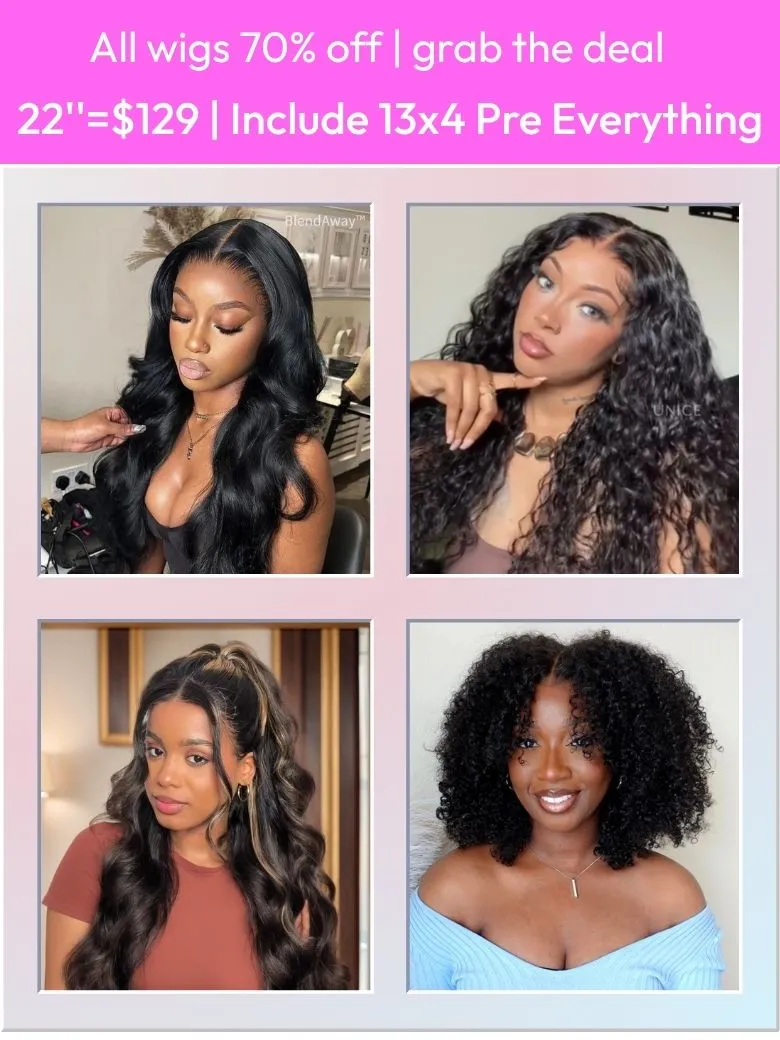 22 Inch=$129 All Wigs 70% OFF Include 13x4 Pre Everything Wig Last Chance Sale Limited Stock