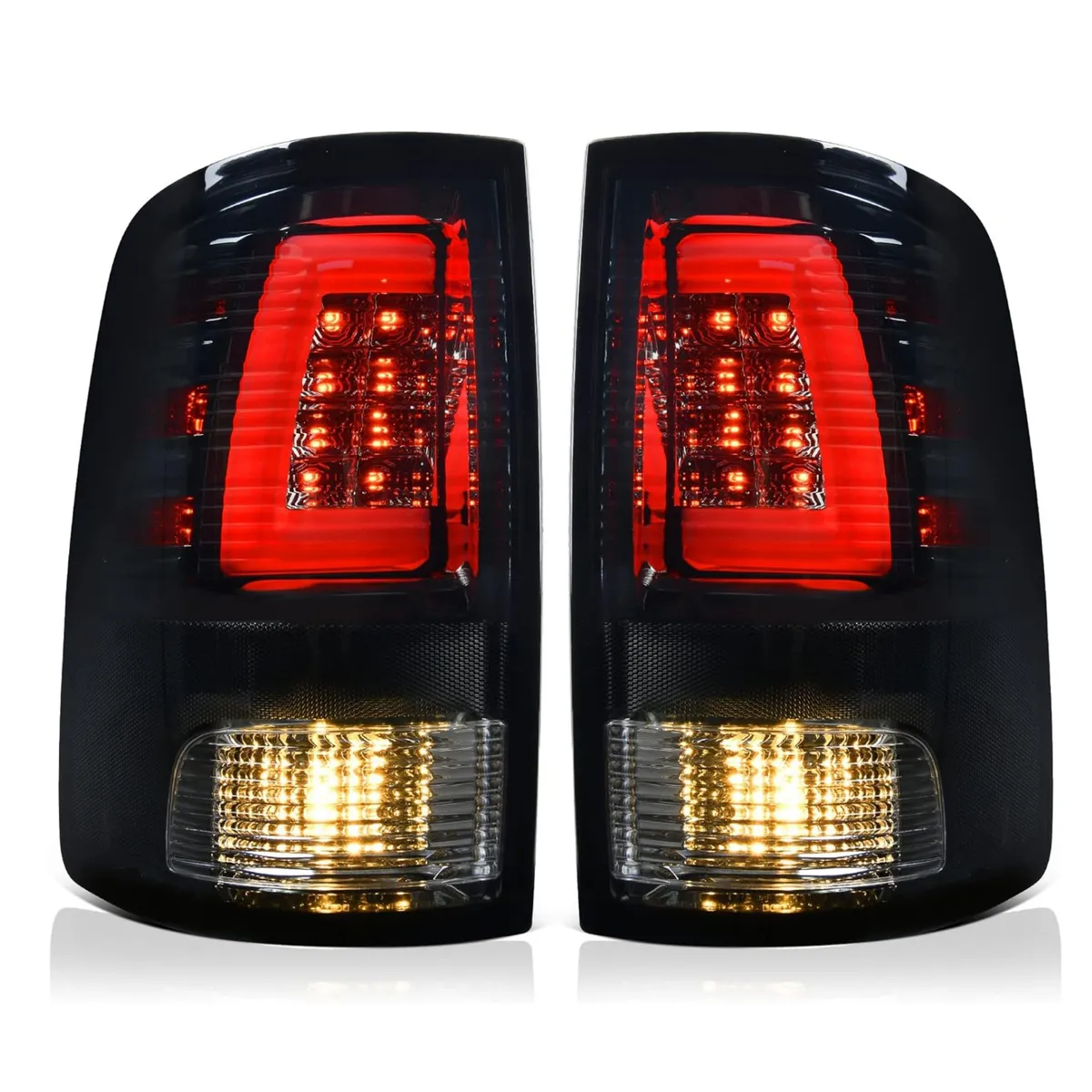 YITAMOTOR® LED Tail Lights For 2009 Ram 1500, 2010-2018 Dodge Ram 1500/2500/3500, 2019-2022 Ram 1500 Classic Taillights Assembly - Driver & Passenger