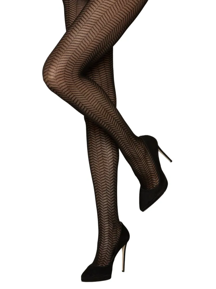 Charnos Chevron Fashion Tights
