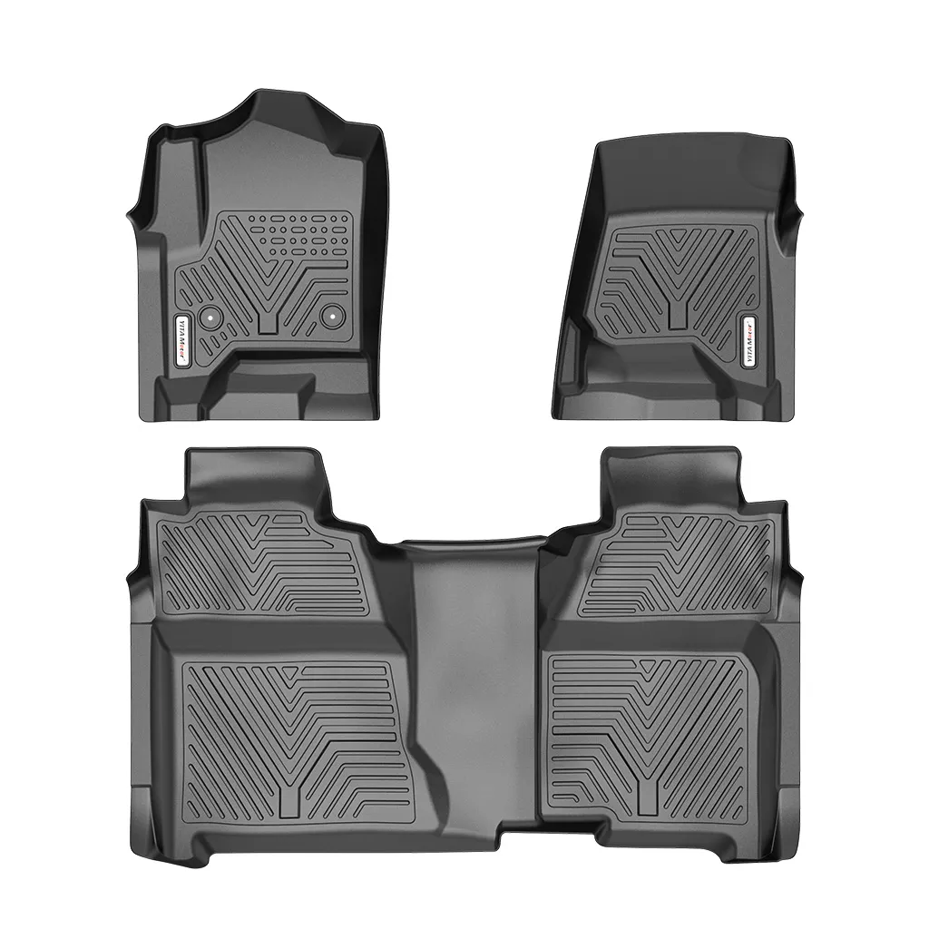YITAMOTOR® 14-18 Chevy Silverado/GMC Sierra 1500, 15-19 Silverado/Sierra 2500 HD/3500 HD Crew Cab Floor Mats