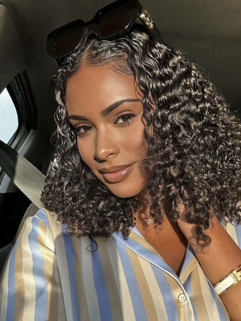 13x4 Lace Frontal Short Bobo Wig With Undetectable Realistic Hairline 150% Density