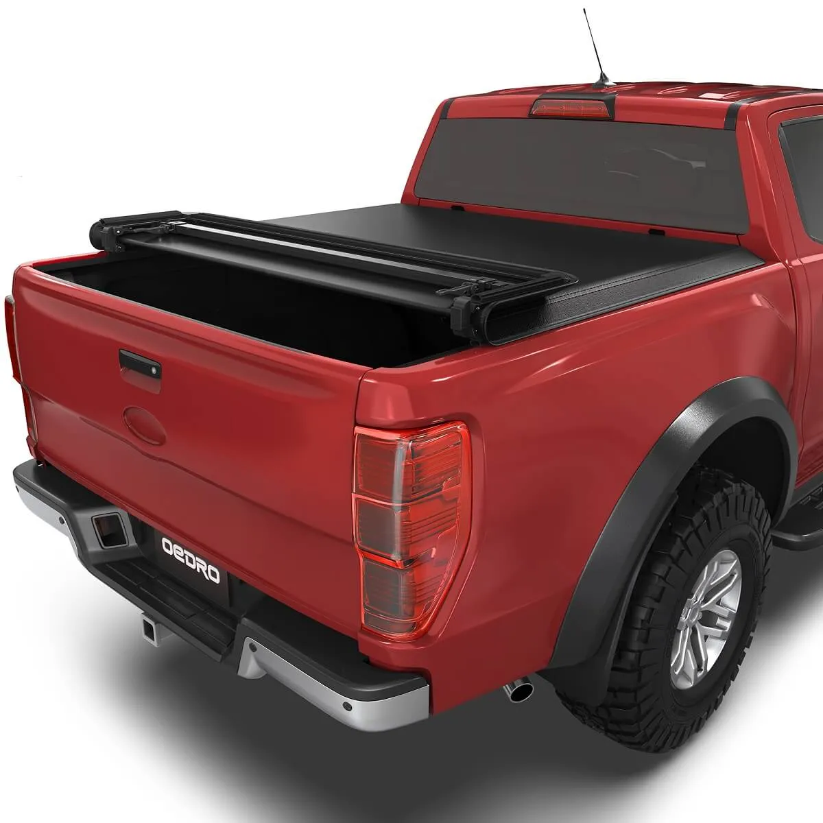 OEDRO 8FT Soft Quad-fold Truck Bed Tonneau Cover for 1999-2025 Ford F250 F350 F-250 F-350 Superduty 8 Feet bed