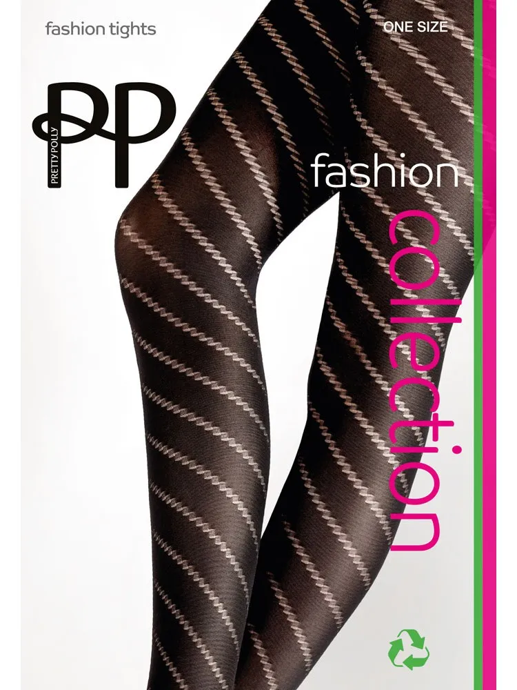Pretty Polly Opaque Spiral Tights