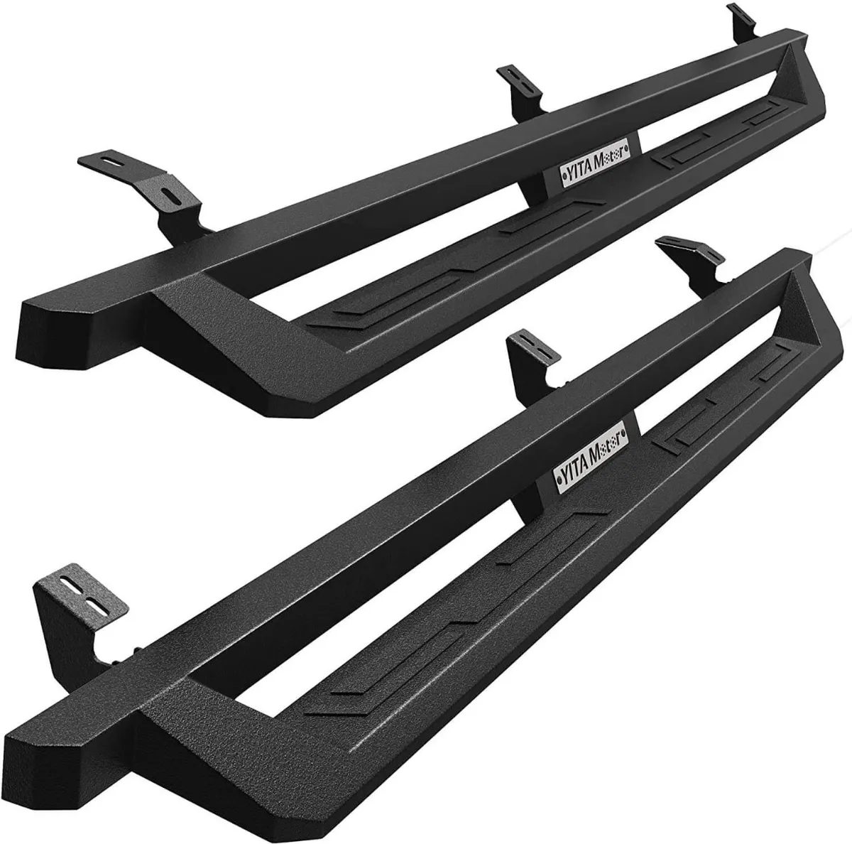 YITAMOTOR® Running Boards FOR 2005-2023 Toyota Tacoma Double Cab, Black Powder Coated Nerf Bars