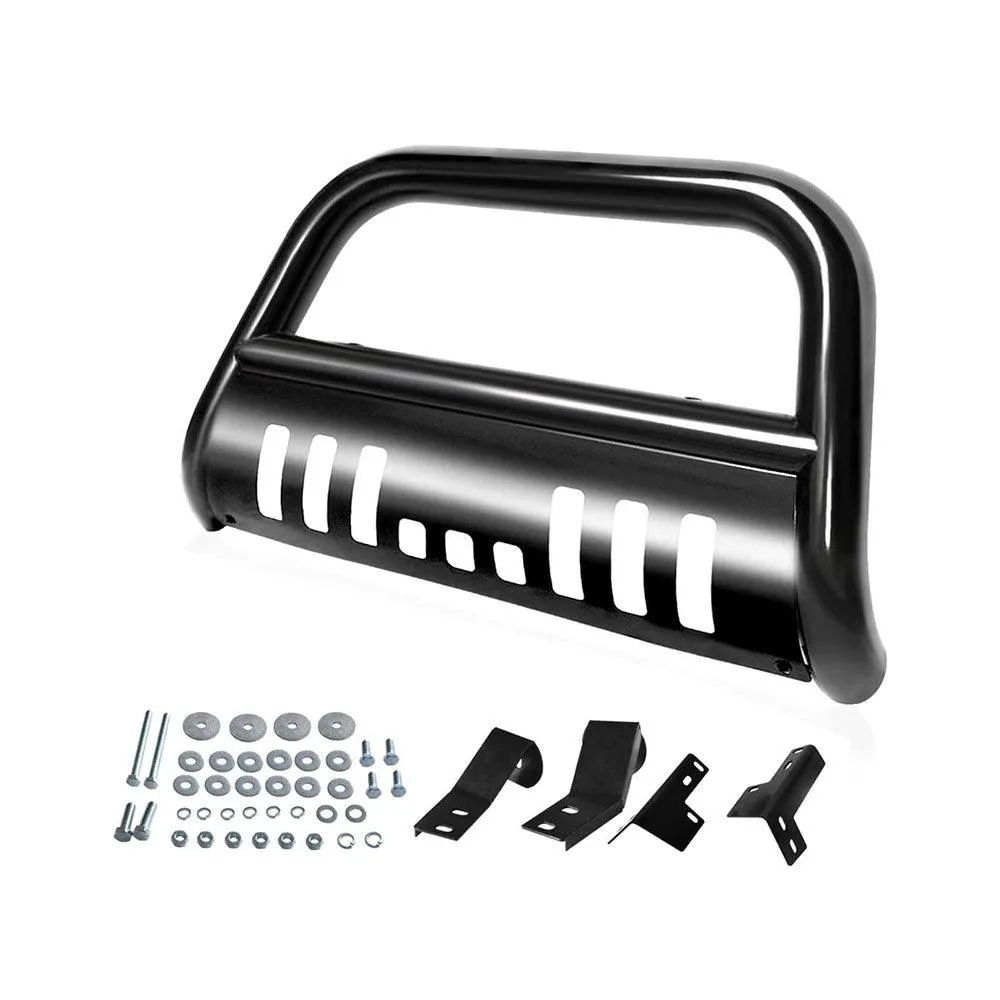 YITAMOTOR® Bull Bar for 05-15 Toyota Tacoma 3'' Tube Brush Push Grille Guard Front Bumper (Black)